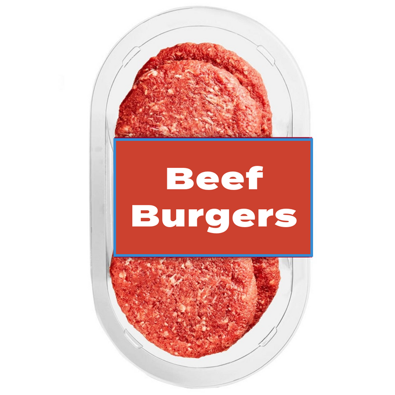 British Quarter Pounder Beef Burgers x4 454g