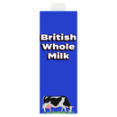 British Whole Long Life Milk 1 Litre