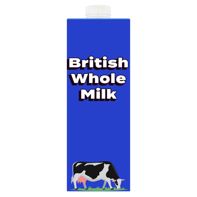 British Whole Long Life Milk 1 Litre