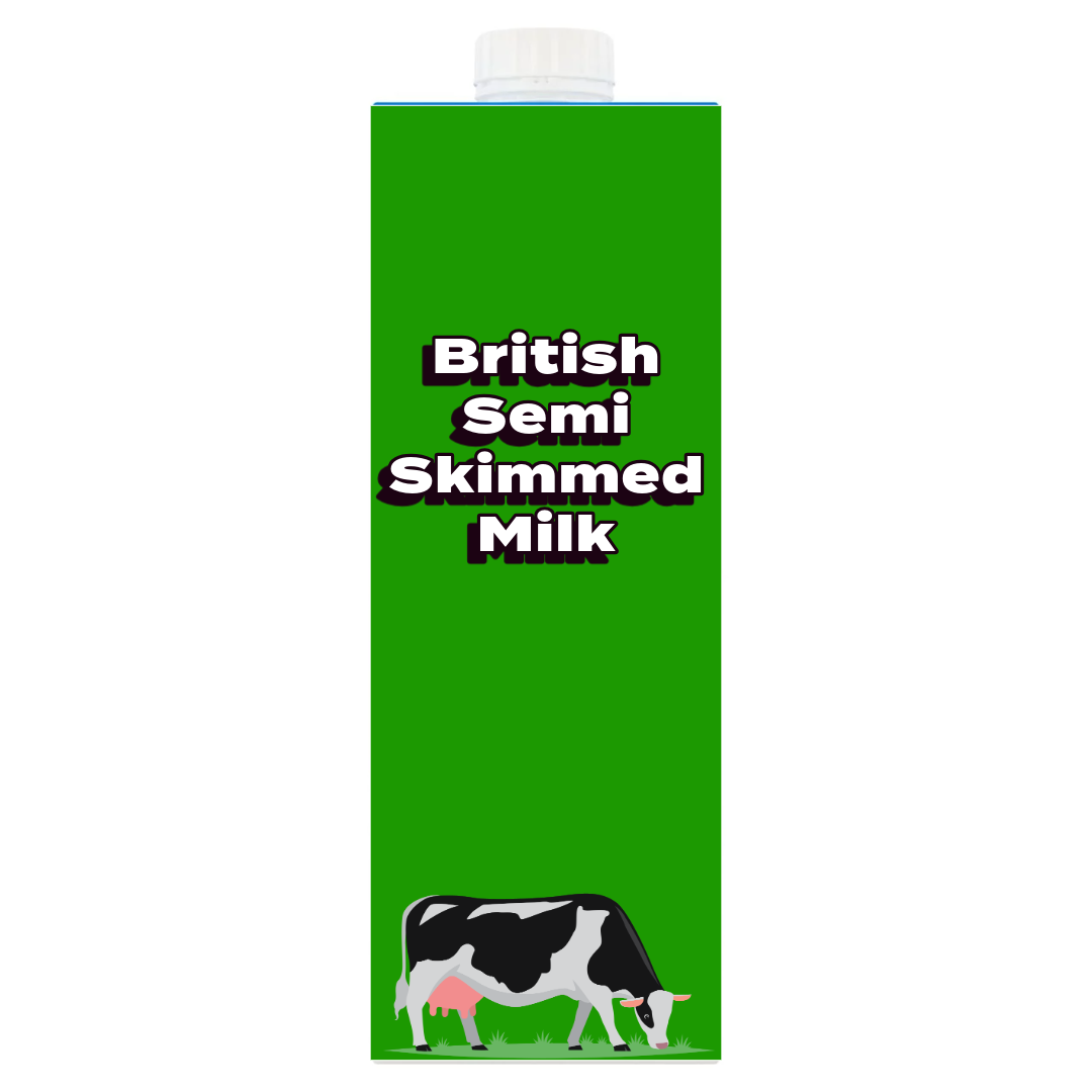 British Semi Skimmed Long Life Milk 1 Litre [Retailer's Own Brand]