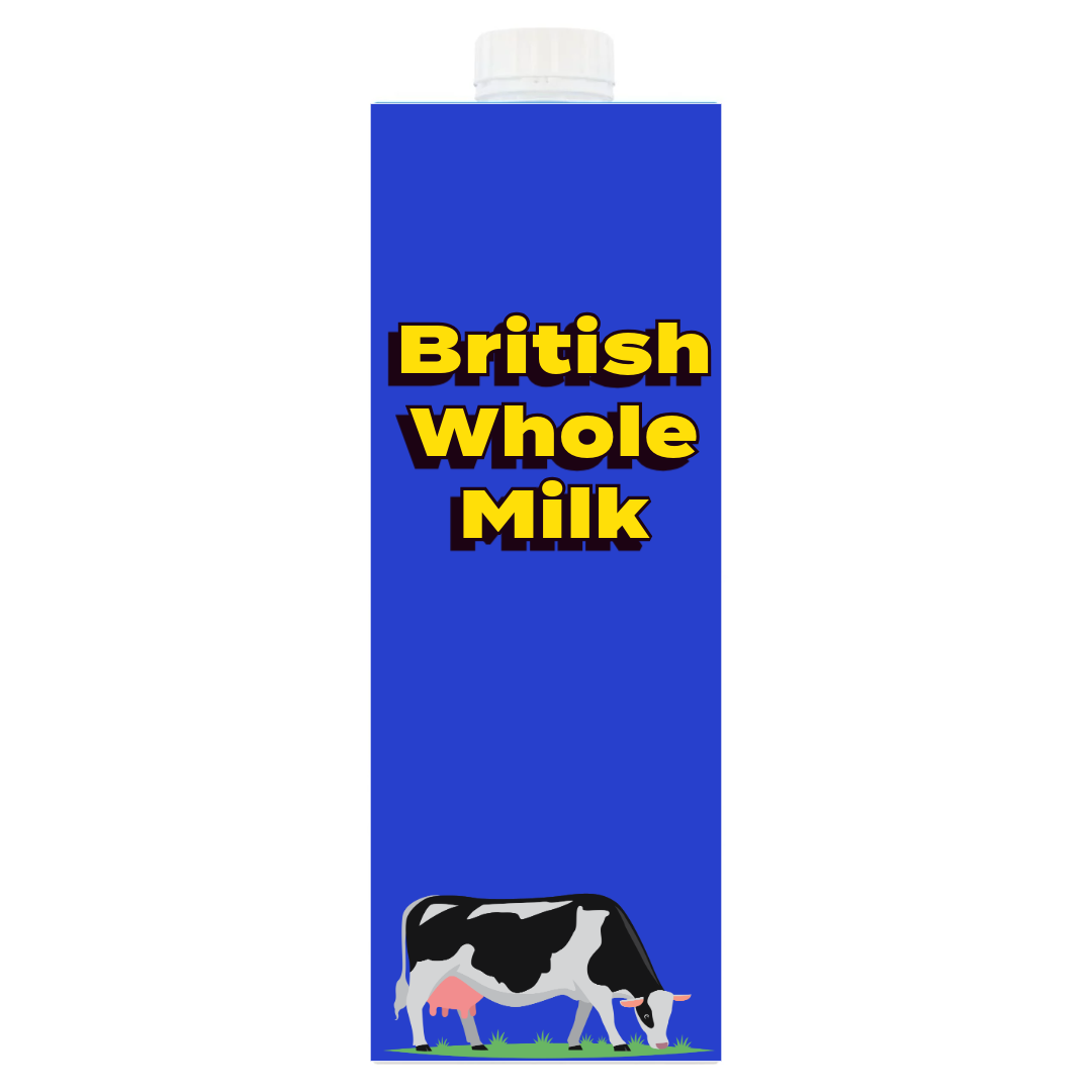British Whole Long Life Milk 1 Litre [Retailer's Own Brand]