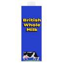 British Whole Long Life Milk 1 Litre