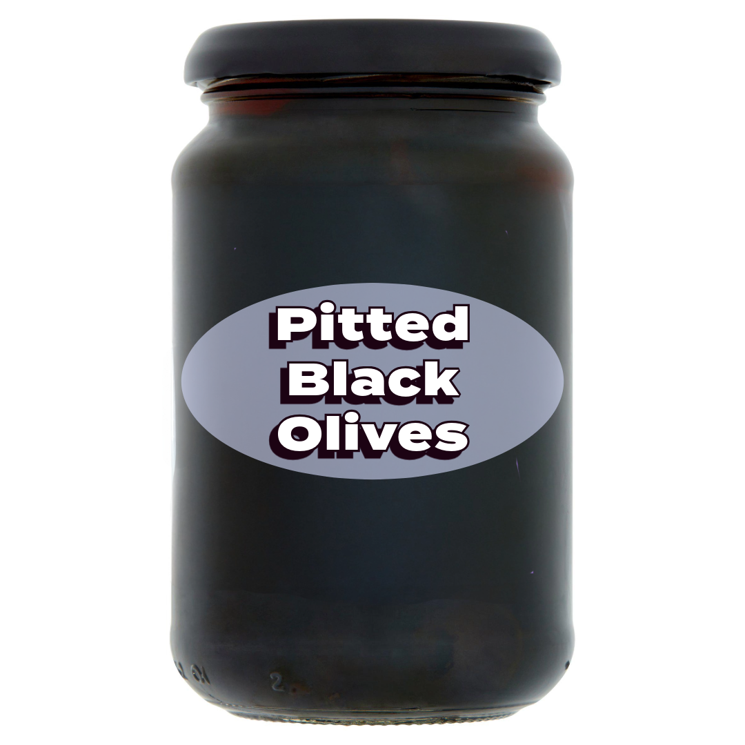 Pitted Black Olives 340g [Retailer's Own Brand]