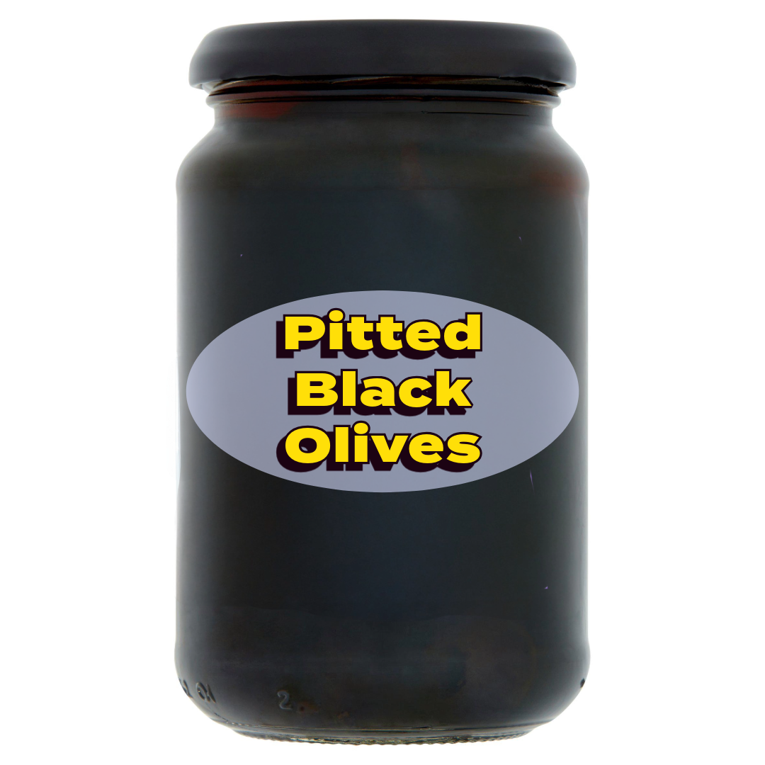 Pitted Black Olives 340g [Retailer's Own Brand]
