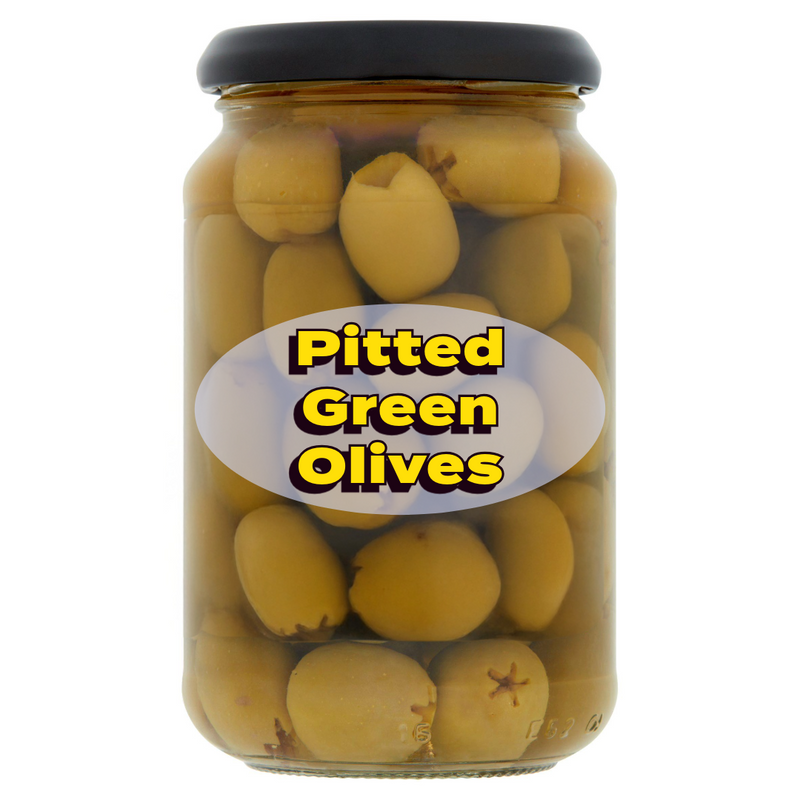 Pitted Green Olives 340g [Retailer's Own Brand]