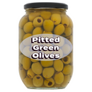 Pitted Green Olives 800g [Retailer's Own Brand]