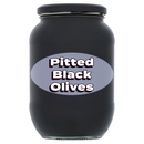 Pitted Black Olives 800g [Retailer's Own Brand]