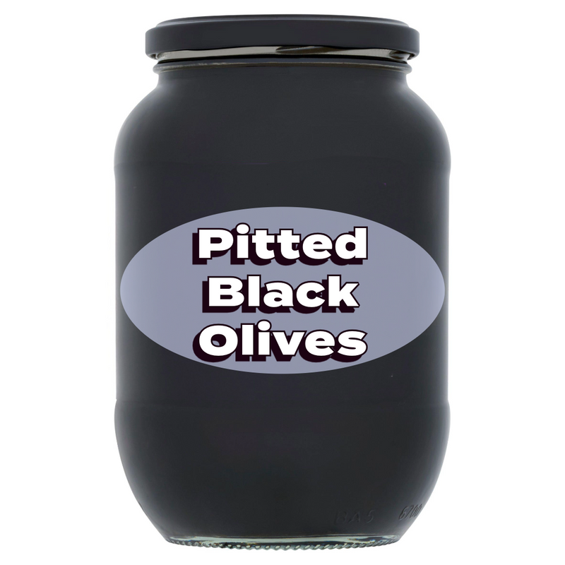 Pitted Black Olives 800g [Retailer's Own Brand]