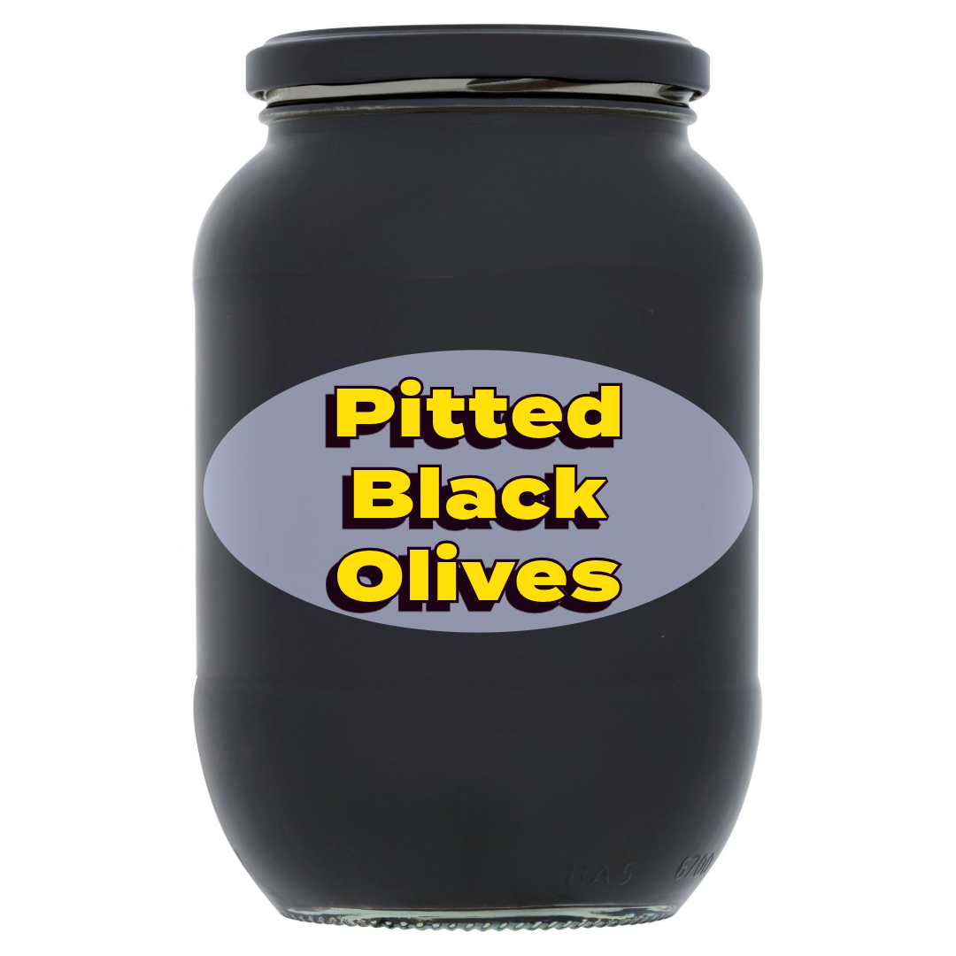 Pitted Black Olives 800g [Retailer's Own Brand]