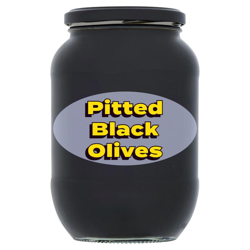 Pitted Black Olives 800g [Retailer's Own Brand]
