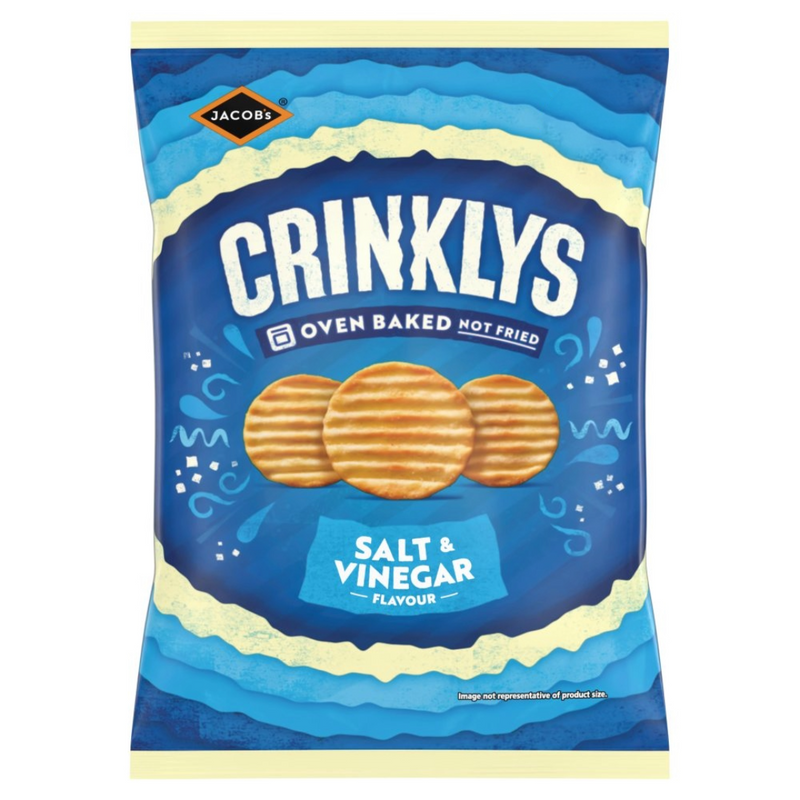 Jacob's Crinklys Salt & Vinegar Flavour 90g
