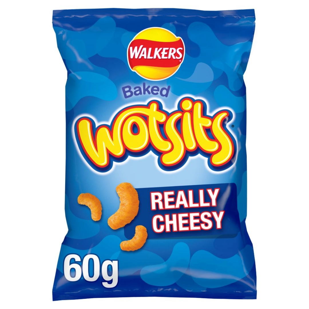Walkers Wotsits Cheese Snacks Crisps 60g