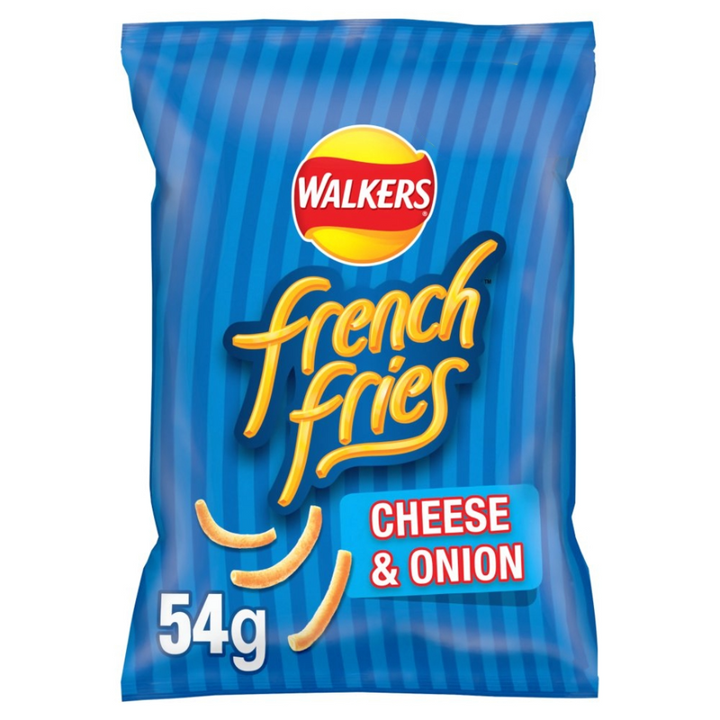 Walkers French Fries Cheese & Onion Snacks Crisps 54g