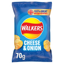 Walkers Cheese & Onion Crisps 70g