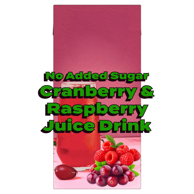 Cranberry & Raspberry Juice Drink, No Added Sugar 1 Litre