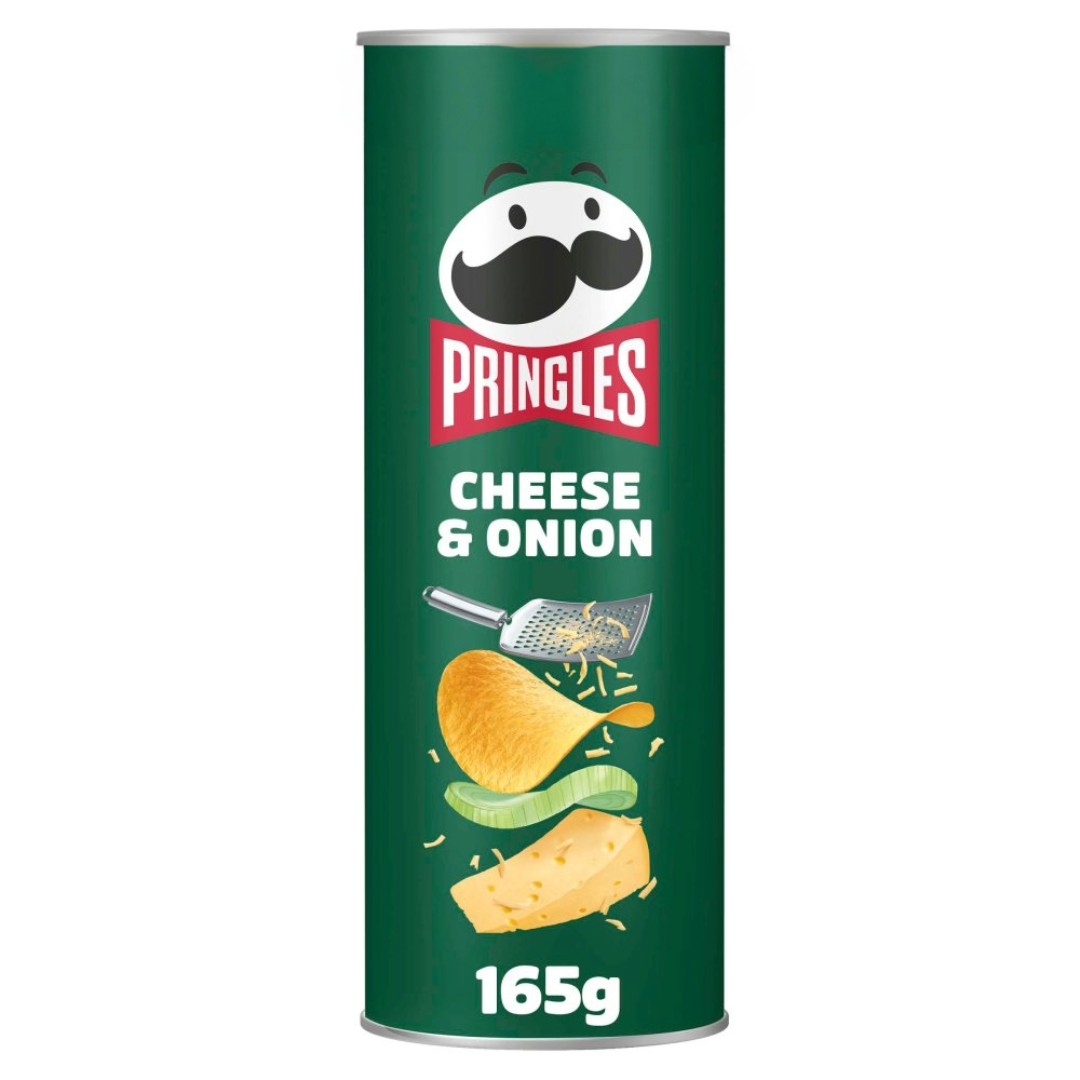 Pringles Cheese And Onion Sharing Crisps 165g
