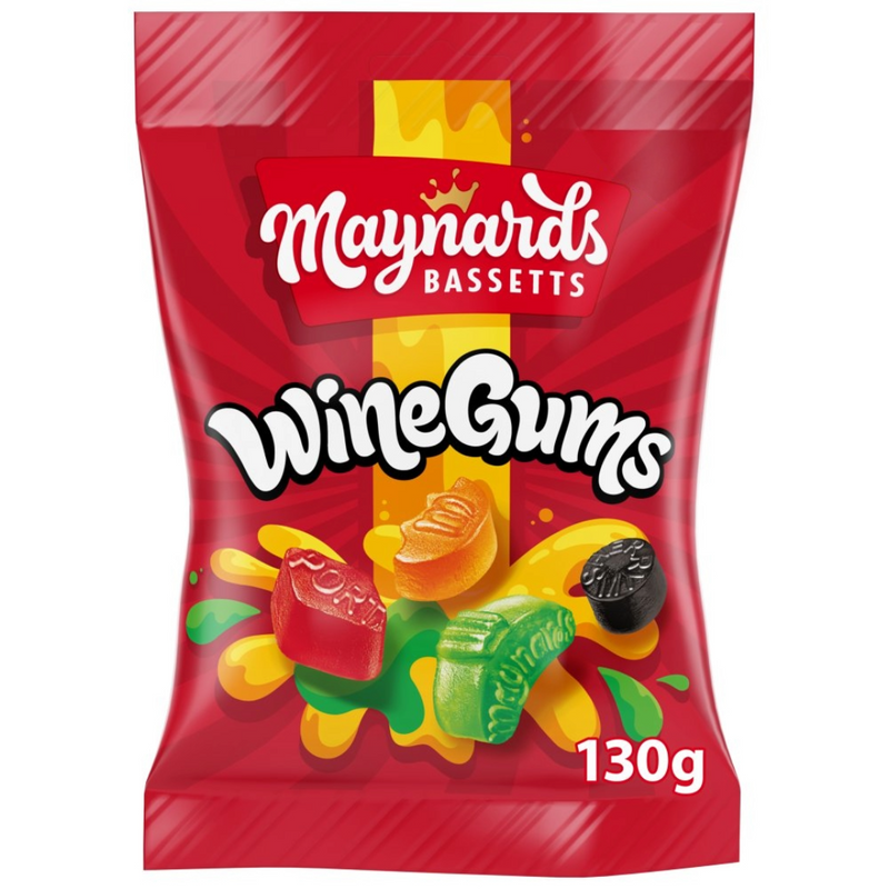 Maynards Bassetts Wine Gums Sweets Bag 130g