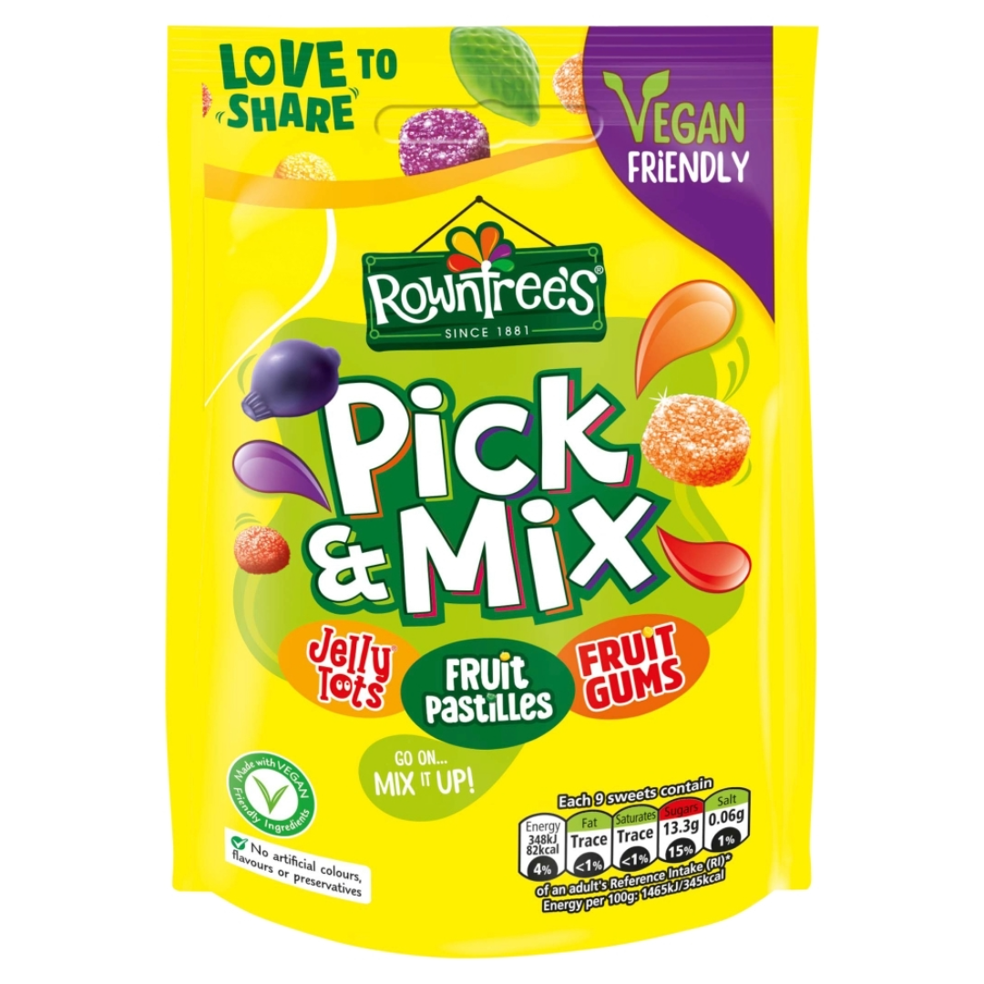 Rowntree's Pick & Mix Sweets Sharing Pouch Bag 120g