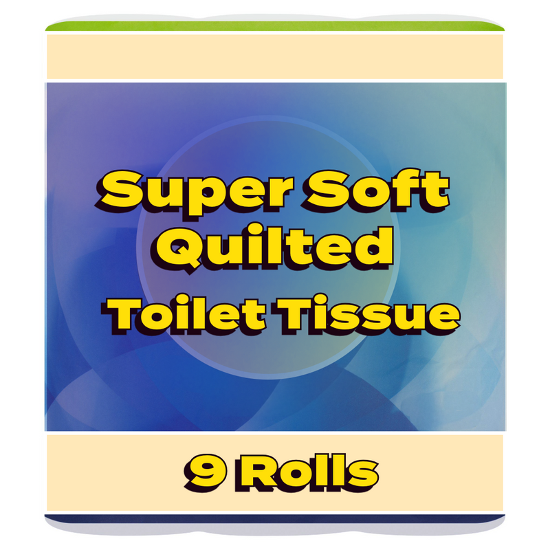 Super Soft Toilet Tissue, Quilted x9 Rolls [Retailer's Own Brand]