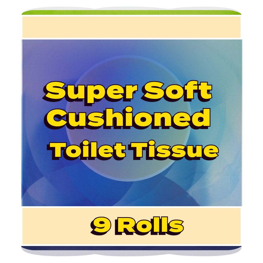 Super Soft Toilet Tissue, Cushioned x9 Rolls [Retailer's Own Brand]