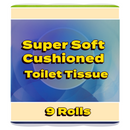 Super Soft Toilet Tissue, Cushioned x9 Rolls [Retailer's Own Brand]