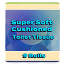 Super Soft Toilet Tissue, Cushioned x9 Rolls [Retailer's Own Brand]