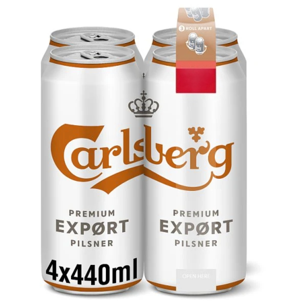 Carlsberg Export Lager Beer 4 x 440ml