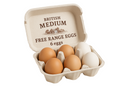 British Medium Free Range Eggs x6 box