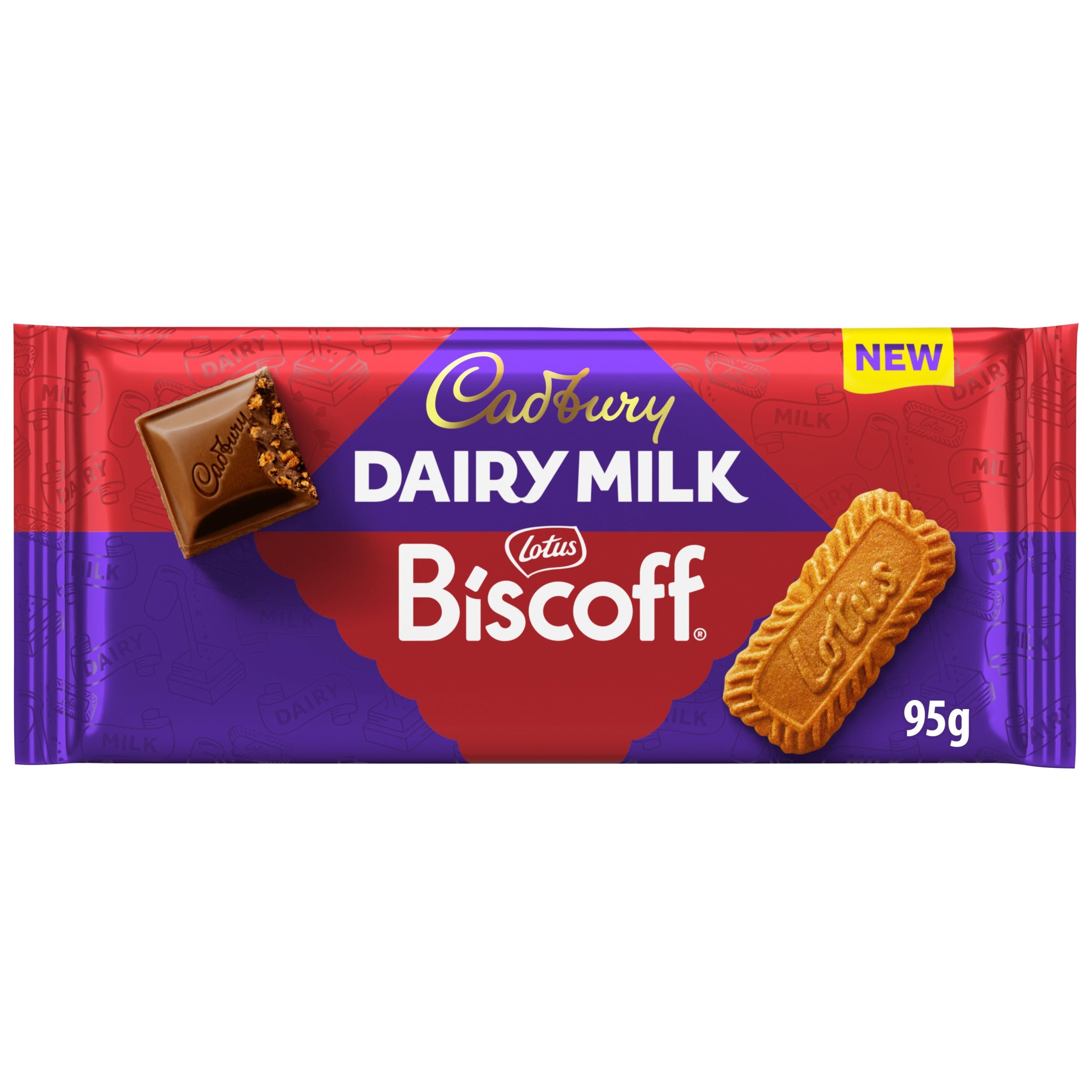 Cadbury Dairy Milk Biscoff Biscuit Chocolate Bar 95g