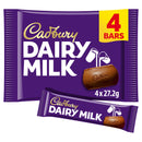 Cadbury Dairy Milk Chocolate Bar 4 Pack 108.8g - Moo Local