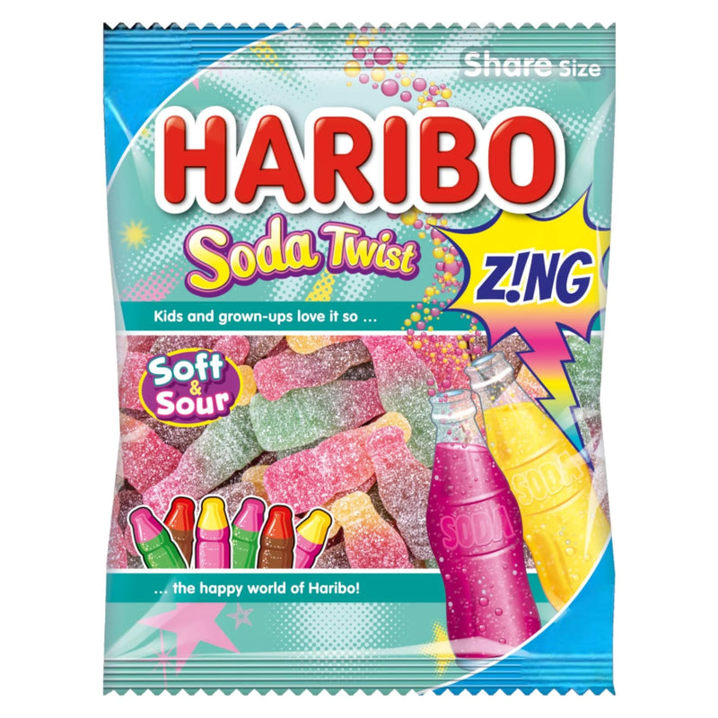 HARIBO Soda Twist Zing  Bag 140g