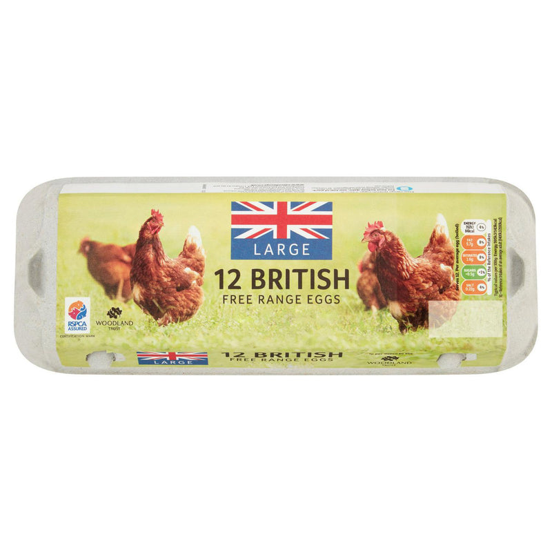 British Large Free Range Eggs x12 - Moo Local