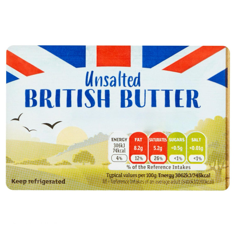 British Unsalted Butter 250g - Moo Local