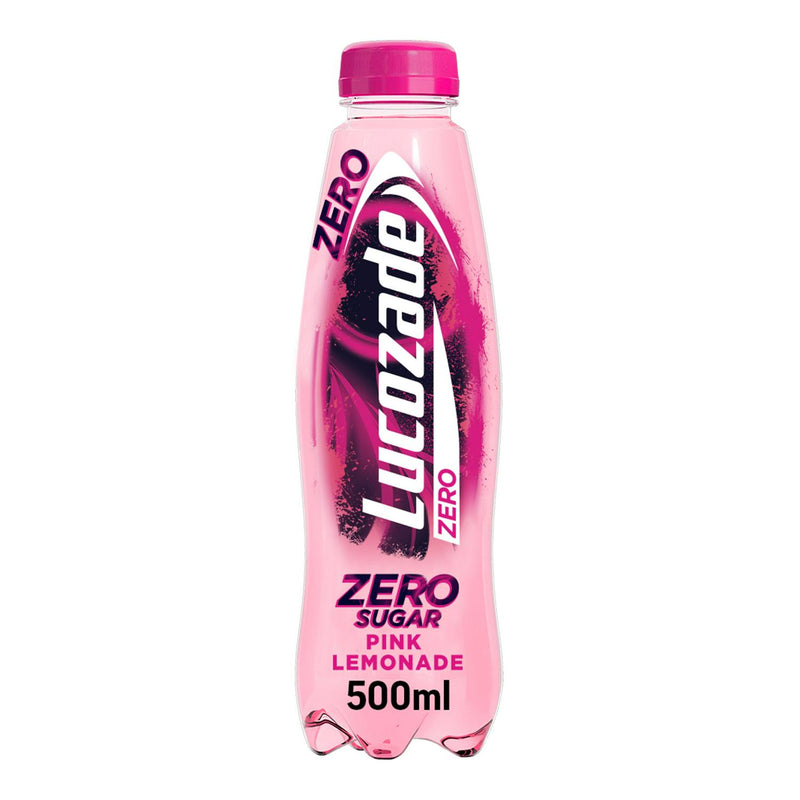 Lucozade Energy Zero Pink Lemonade 500ml - Moo Local