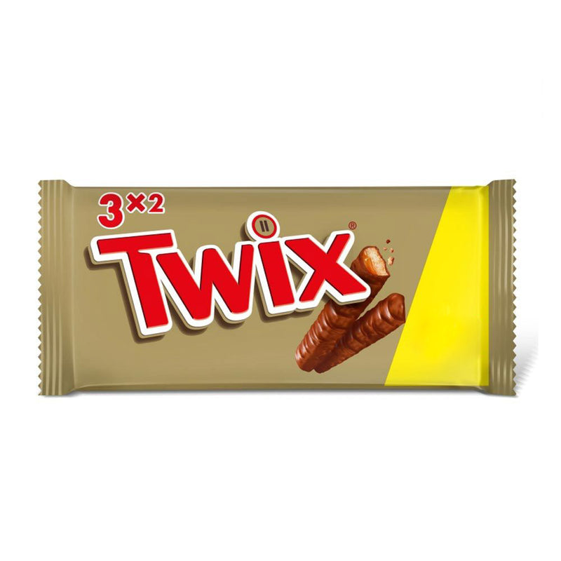 Twix Chocolate Biscuit Snack Size Twin Bars Multipack 3 x 40g - Moo Local