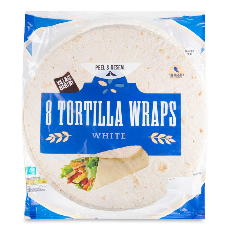 Plain Tortilla Wraps 1x8 pack - Moo Local