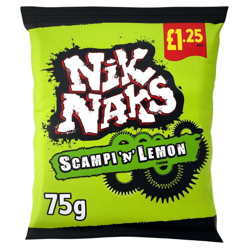 Nik Naks Scampi 'N' Lemon Flavour 75g - Moo Local