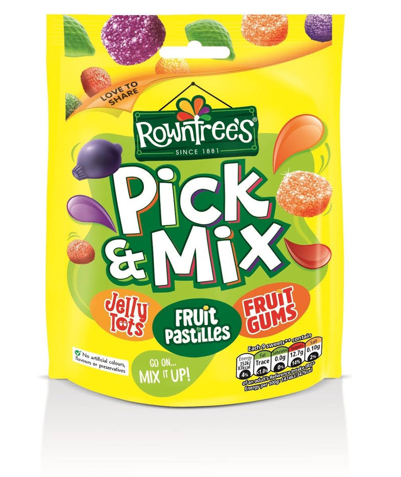 Rowntree's Pick & Mix Sweets Sharing Pouch Bag 120g - Moo Local