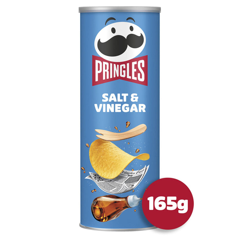 Pringles Salt & Vinegar Sharing Crisps 165g - Moo Local