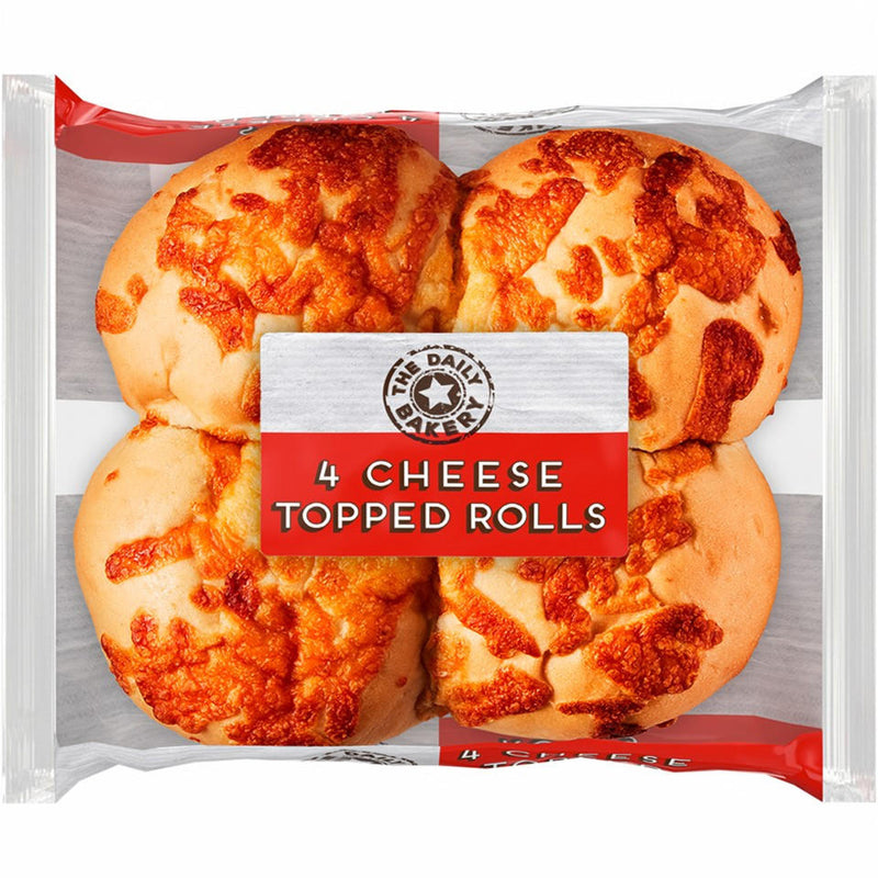 White Cheese Topped Rolls x4 [Retailer's Own Brand]