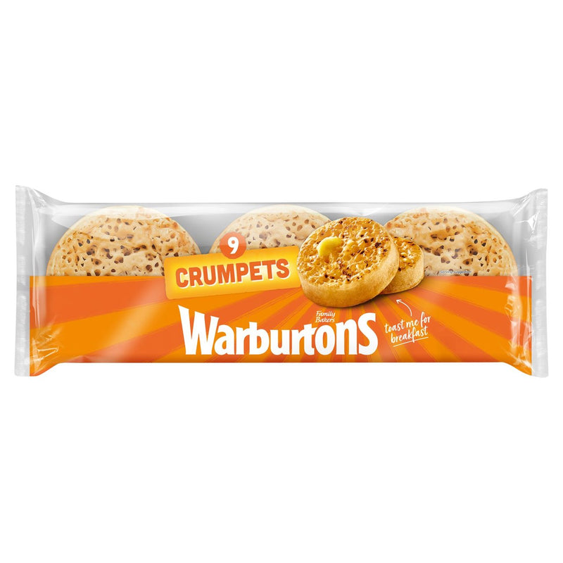 Warburtons Crumpets 9 per pack (6599408058457)