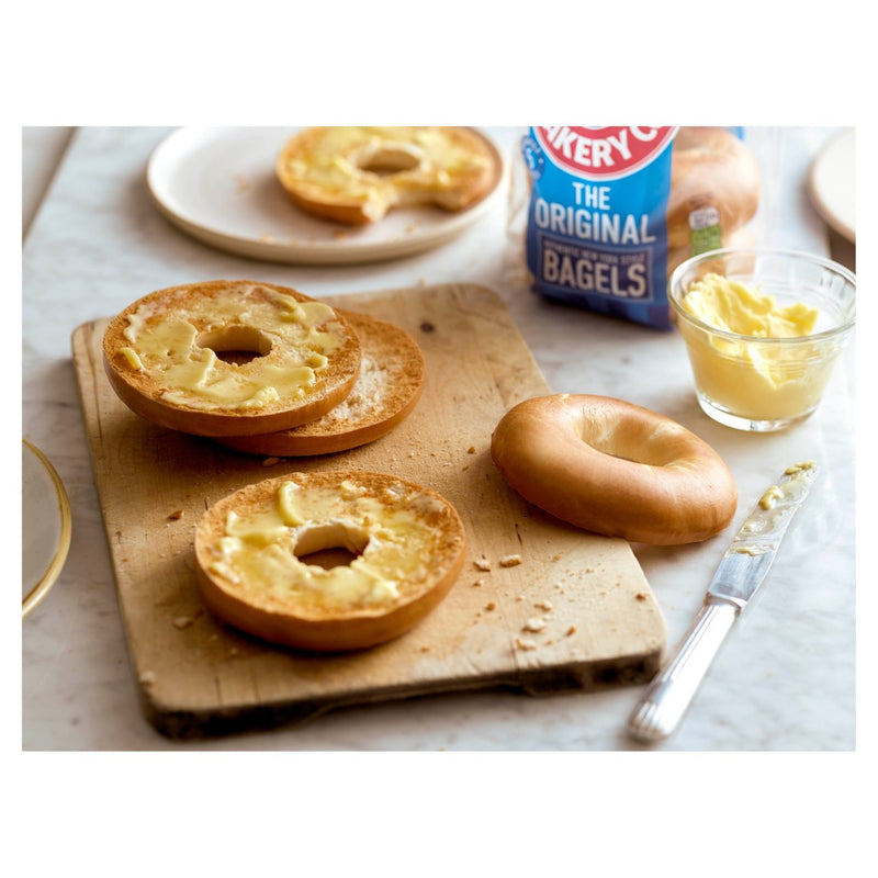 New York Bakery Co. Plain Bagels 5 per pack (6599429357657)