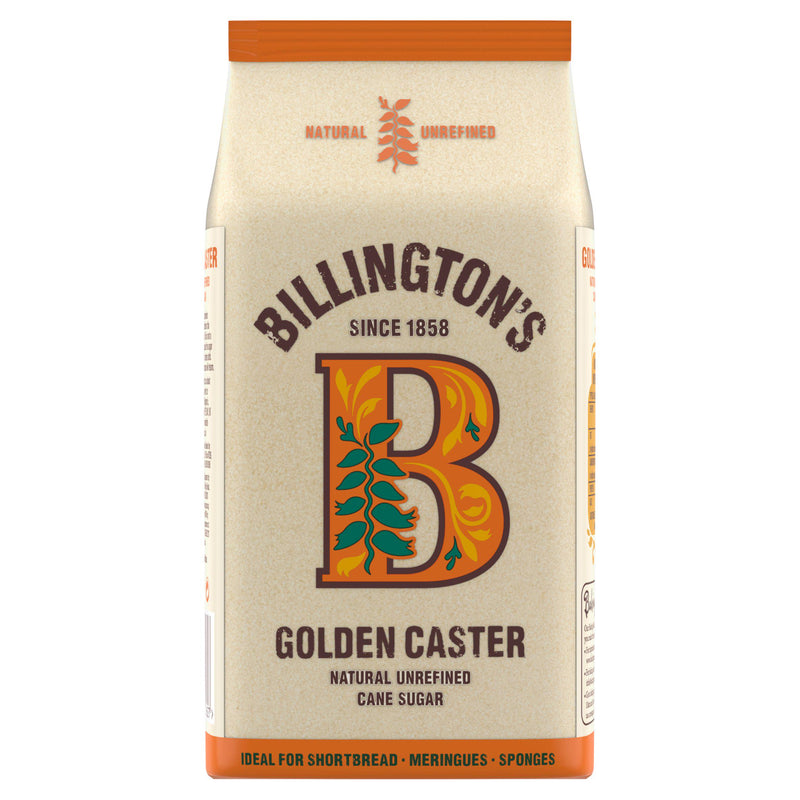 Billington's Natural Golden Caster, Unrefined Cane Sugar 1kg - Moo Local