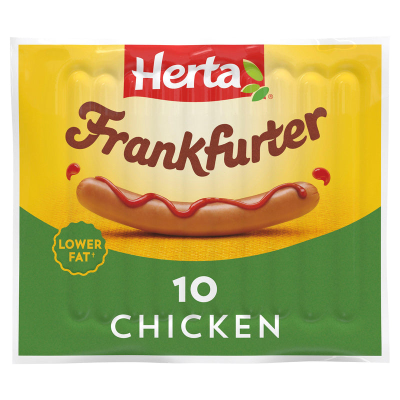 Herta Chicken Frankfurter Hot Dogs x10 350g - Moo Local