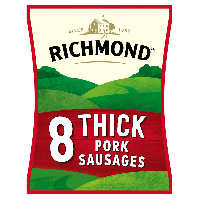 Richmond Thick Pork Sausages x8 410g - Moo Local