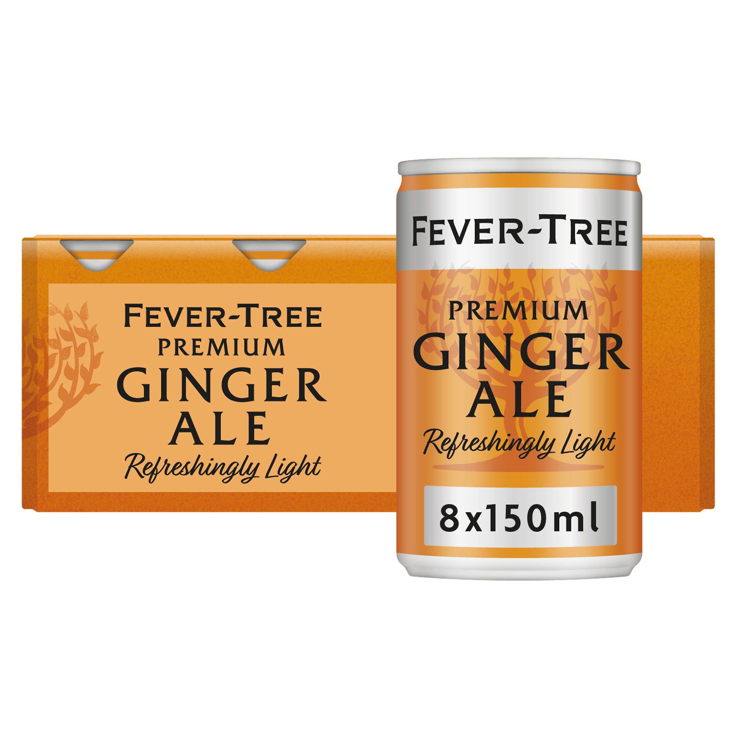 Fever-Tree Refreshingly Light Ginger Ale 8x150ml - Moo Local