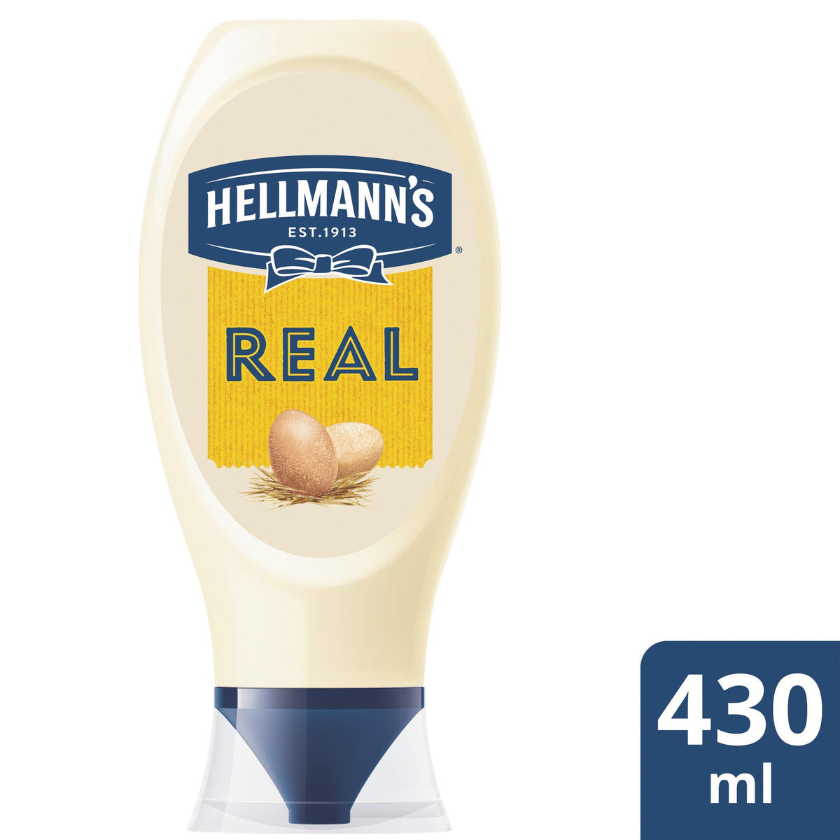 Hellmann's Real Squeezy Mayonnaise 430Ml (6568176353369)