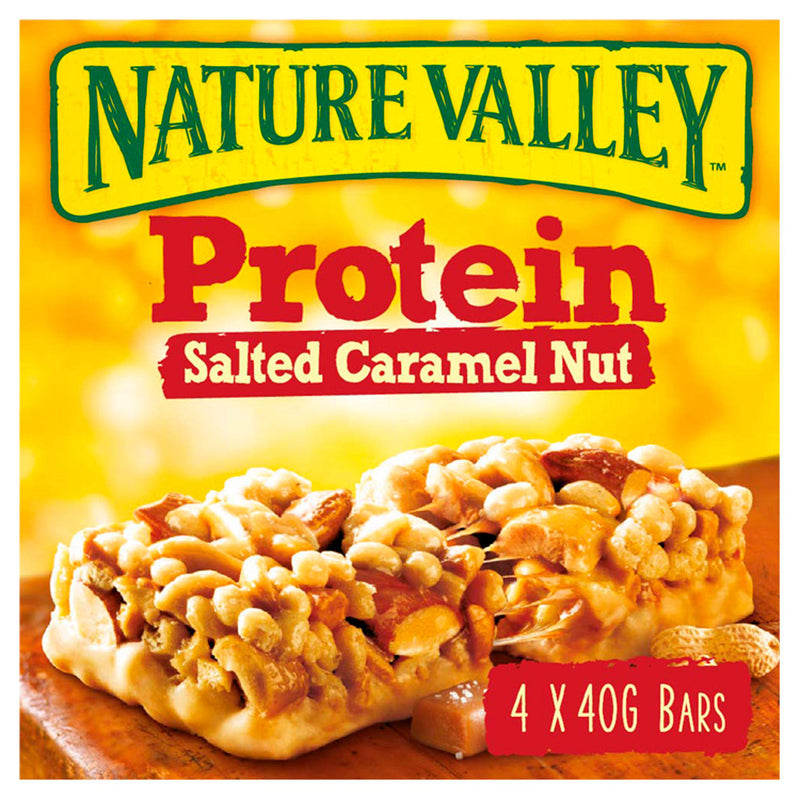 Nature Valley Protein Salted Caramel & Nut Cereal Bars 4x40g - Moo Local