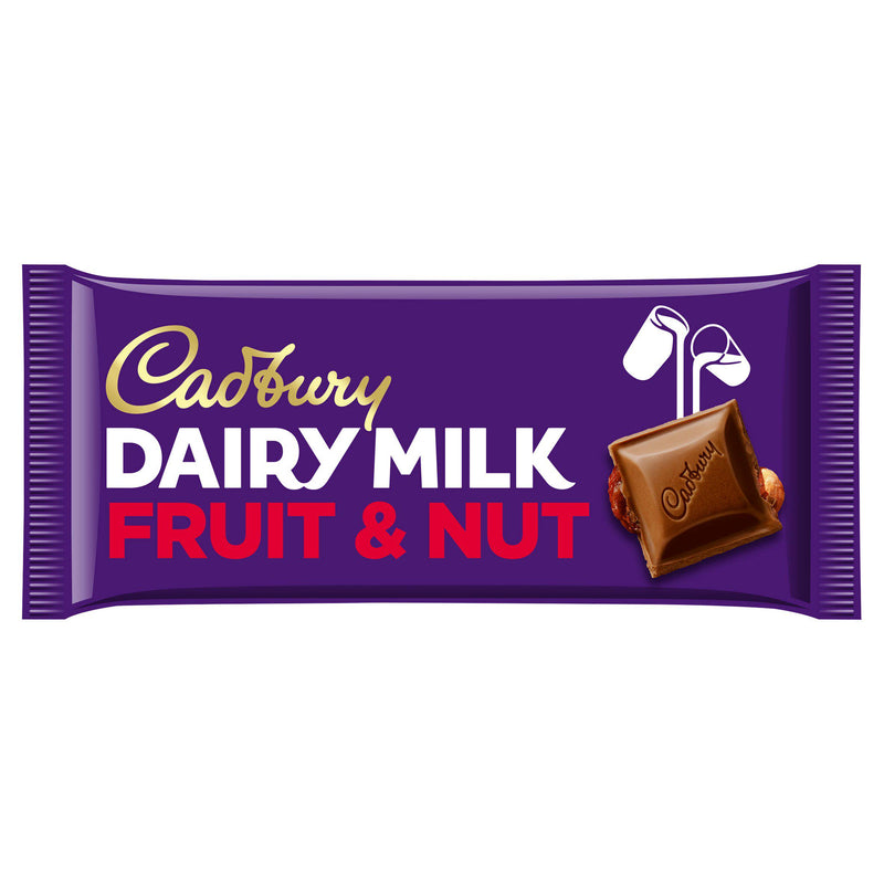 Cadbury Dairy Milk Fruit and Nut Chopped Chocolate Bar 95g - Moo Local