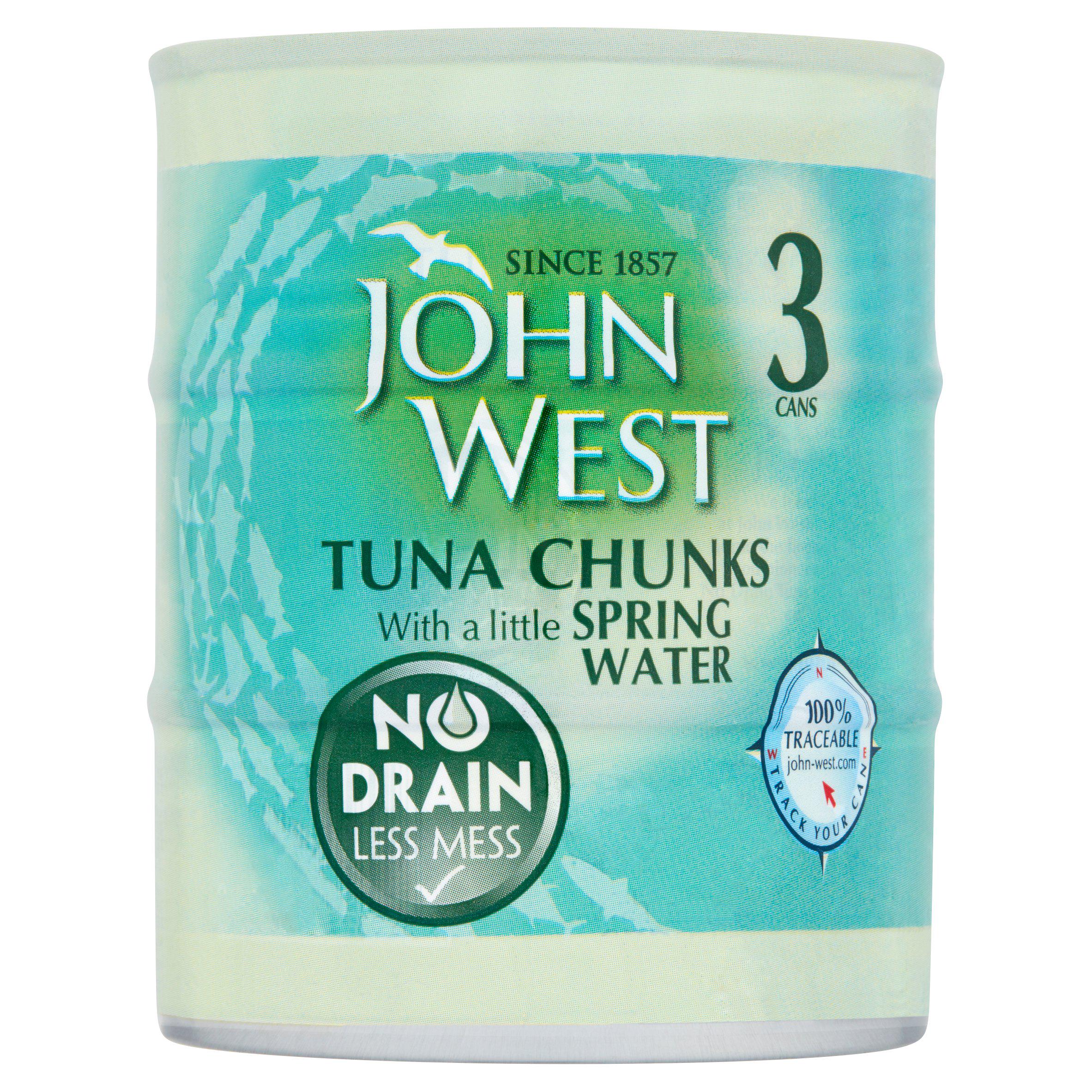 John West Tuna Chunks with a Little Spring Water 3x110g - Moo Local
